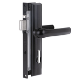LOCK YALE QUATTRO SECURITY SCREEN DOOR HINGED STANARD STRIKE BLACK