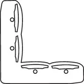 CORNER STAKE MULTI FIT PLASTIC 22 X 9MM