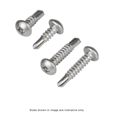 SECURITY SCREW BULLDOG SELF DRILLING SILVER 10G X 16MM BOX OF 1000